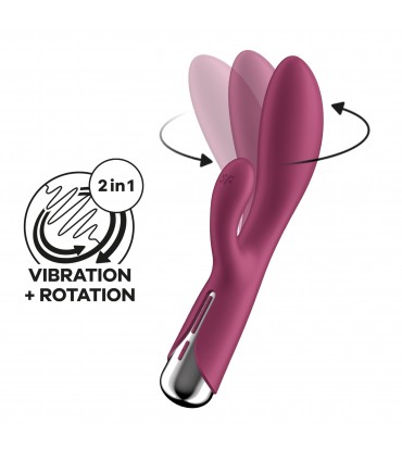 SATISFYER VIBRADOR SPINNING RABBIT 1 ROJO SATISFYER