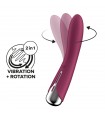 VIBRADOR SPINNING VIBE 1 ROJO SATISFYER