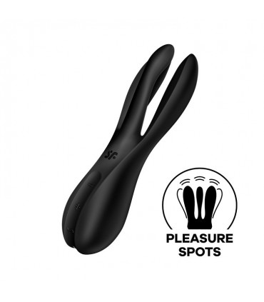 SATISFYER VIBRADOR THREESOME 2 NEGRO SATISFYER