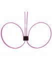 ESPOSAS DESECHABLES DE PLÁSTICO OUCH! ZIP TIE CUFFS EXTENDED ROSA