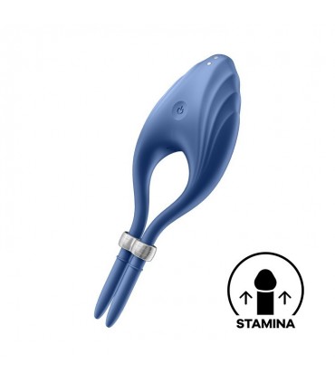 SATISFYER ANILLO VIBRATORIO DUELIST SATISFYER AZUL