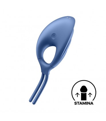 SATISFYER ANILLO VIBRATORIO SWORDSMAN SATISFYER AZUL