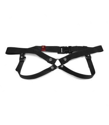LULU LAFEM ARNÉS ARTESANAL DE CUERO NEGRO 3 CM/ L LULÚ LAFEM